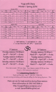 YWD schedule